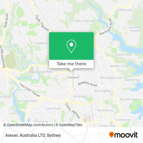 Aiesec Australia LTD map