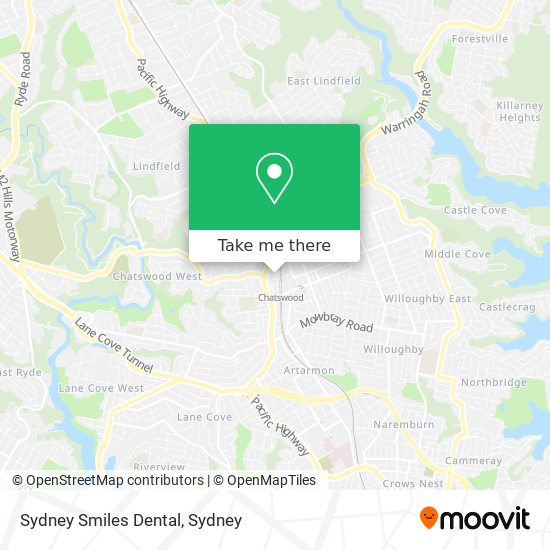 Sydney Smiles Dental map