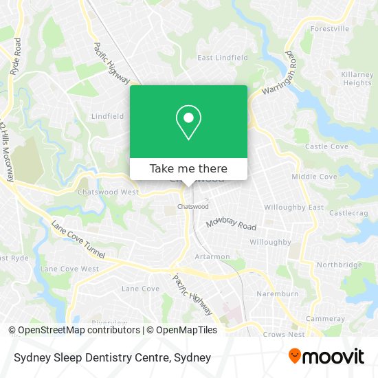 Mapa Sydney Sleep Dentistry Centre