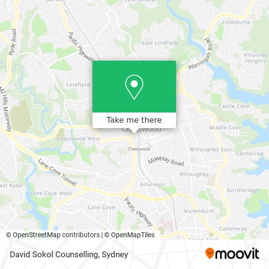 David Sokol Counselling map