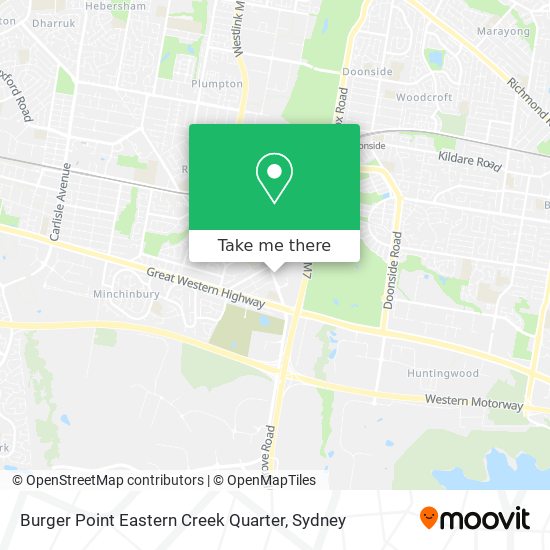 Burger Point Eastern Creek Quarter map