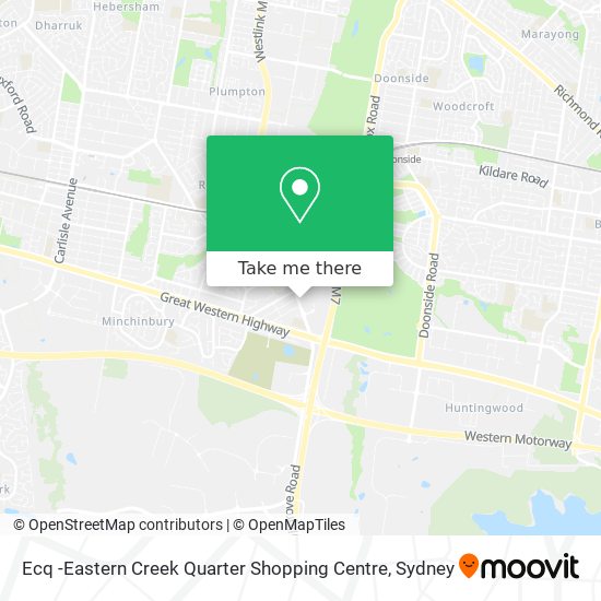 Ecq -Eastern Creek Quarter Shopping Centre map