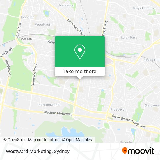 Westward Marketing map