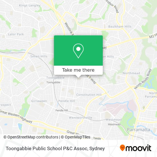 Mapa Toongabbie Public School P&C Assoc