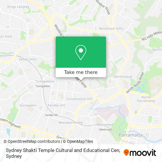 Mapa Sydney Shakti Temple Cultural and Educational Cen