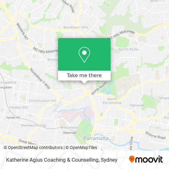 Mapa Katherine Agius Coaching & Counselling