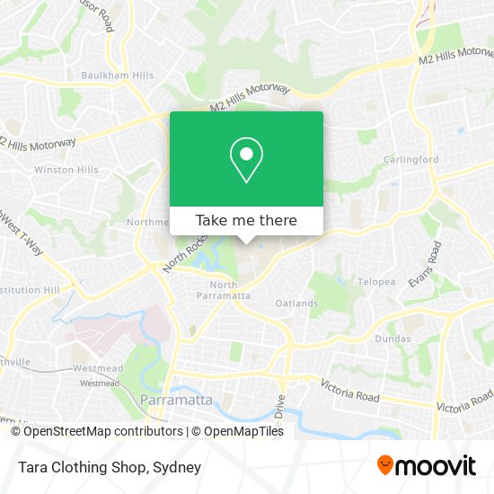Mapa Tara Clothing Shop