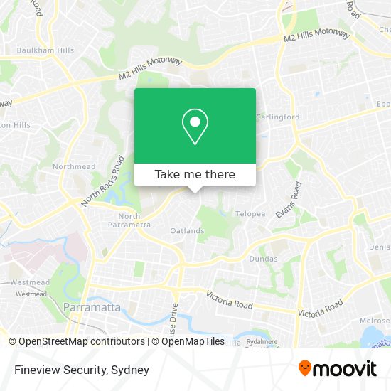 Mapa Fineview Security