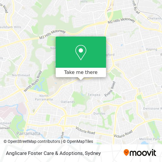 Mapa Anglicare Foster Care & Adoptions