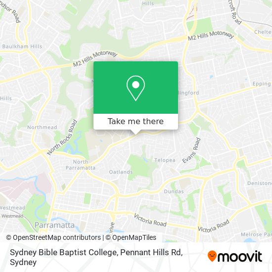 Sydney Bible Baptist College, Pennant Hills Rd map
