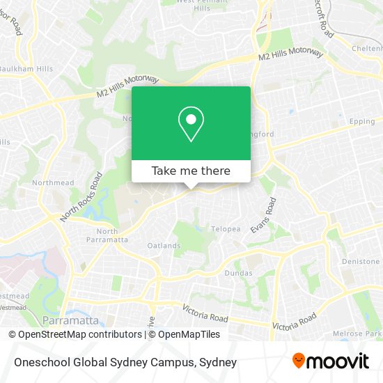 Mapa Oneschool Global Sydney Campus