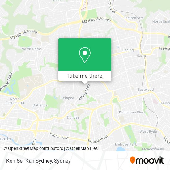 Mapa Ken-Sei-Kan Sydney