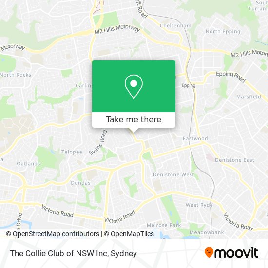 The Collie Club of NSW Inc map
