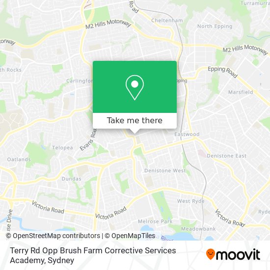 Mapa Terry Rd Opp Brush Farm Corrective Services Academy