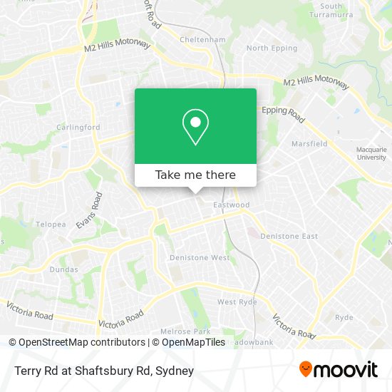 Mapa Terry Rd at Shaftsbury Rd