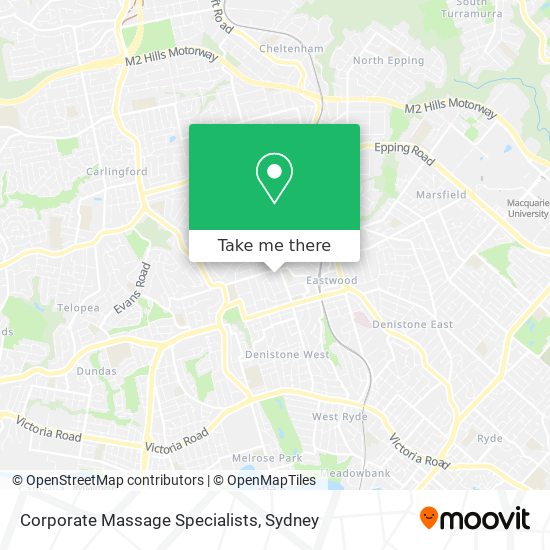 Corporate Massage Specialists map