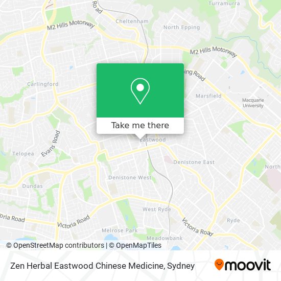 Zen Herbal Eastwood Chinese Medicine map