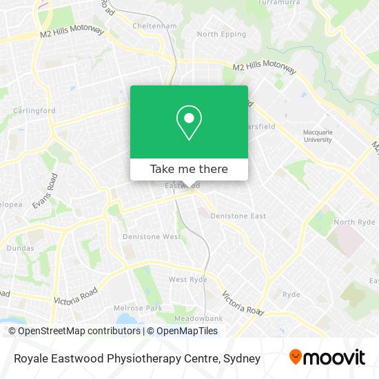 Royale Eastwood Physiotherapy Centre map