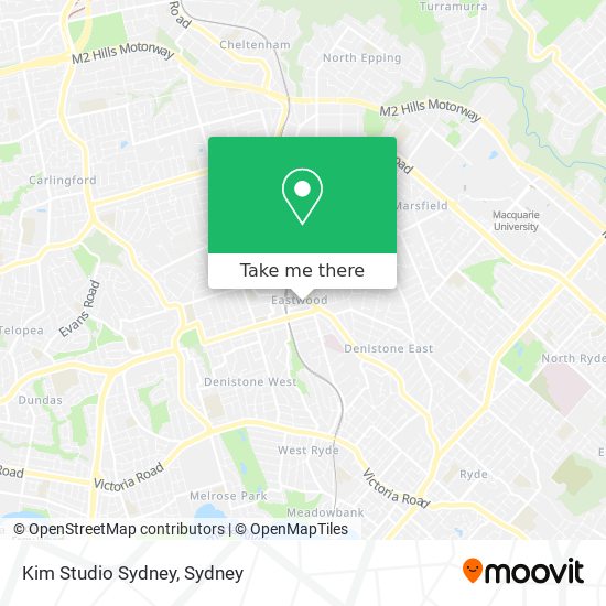 Kim Studio Sydney map