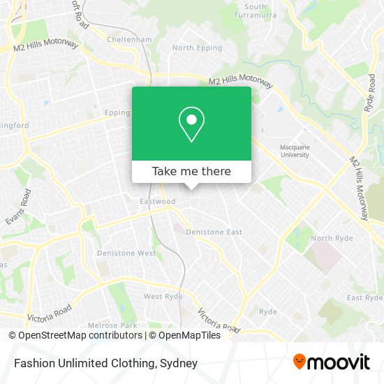 Fashion Unlimited Clothing map