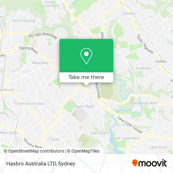 Hasbro Australia LTD map