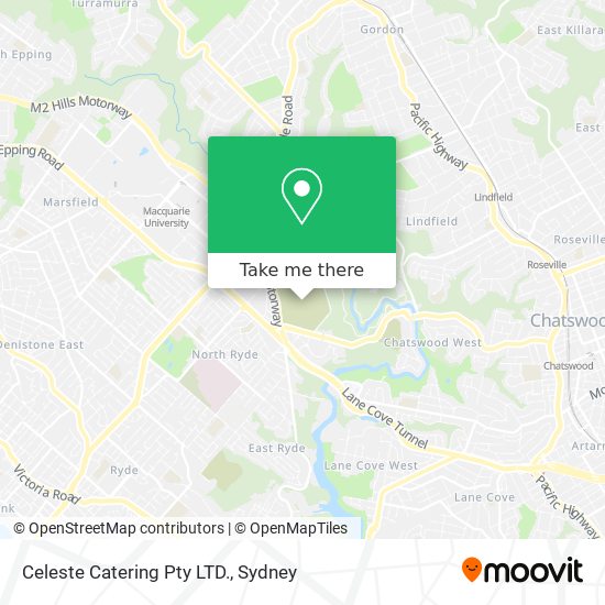 Celeste Catering Pty LTD. map