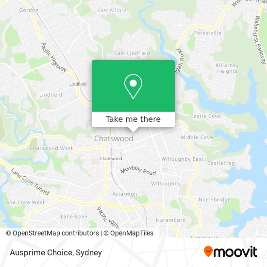 Ausprime Choice map