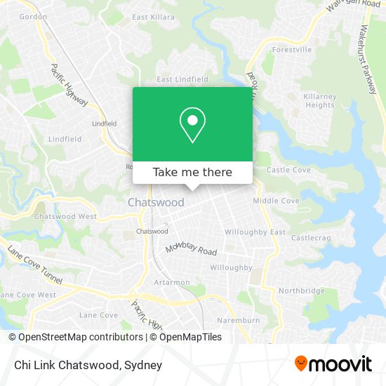 Mapa Chi Link Chatswood