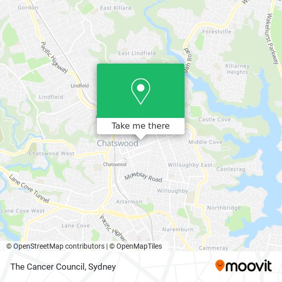 The Cancer Council map