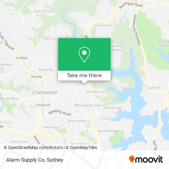 Alarm Supply Co map