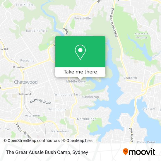 The Great Aussie Bush Camp map