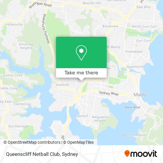 Queenscliff Netball Club map