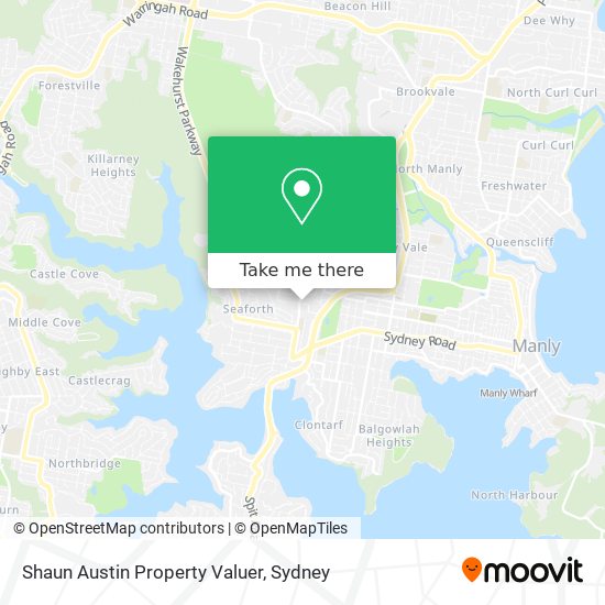 Shaun Austin Property Valuer map