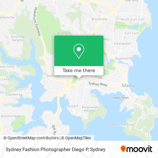 Mapa Sydney Fashion Photographer Diego P