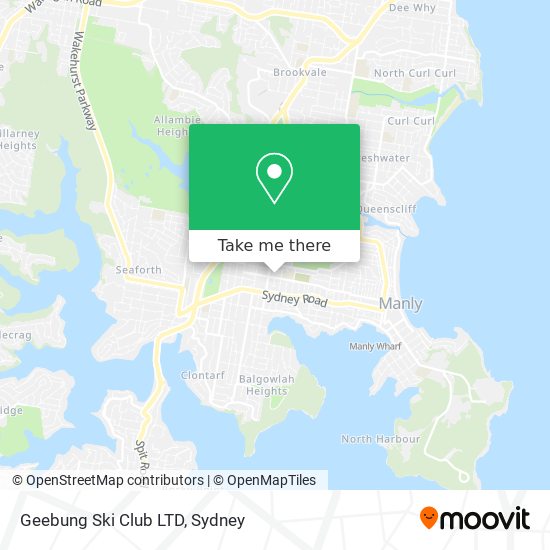 Mapa Geebung Ski Club LTD