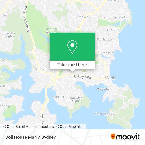 Doll House Manly map