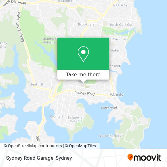 Sydney Road Garage map