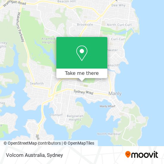 Volcom Australia map