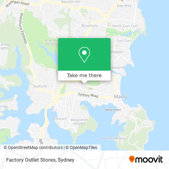 Factory Outlet Stores map