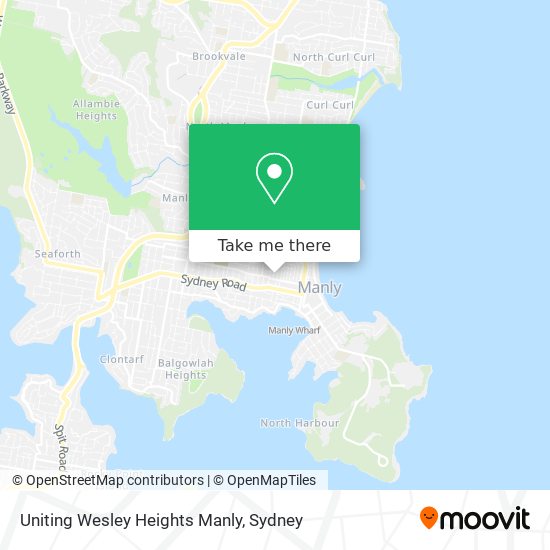 Uniting Wesley Heights Manly map