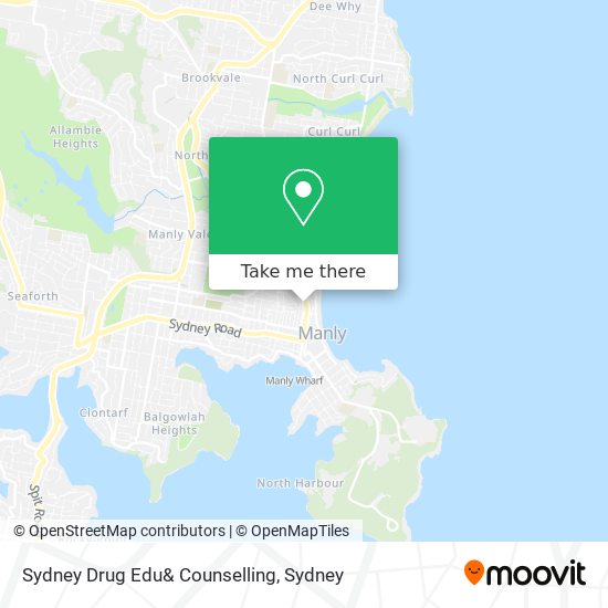 Mapa Sydney Drug Edu& Counselling