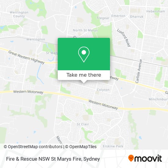 Fire & Rescue NSW St Marys Fire map