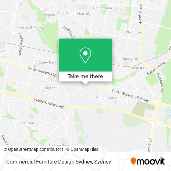Commercial Furniture Design Sydney map