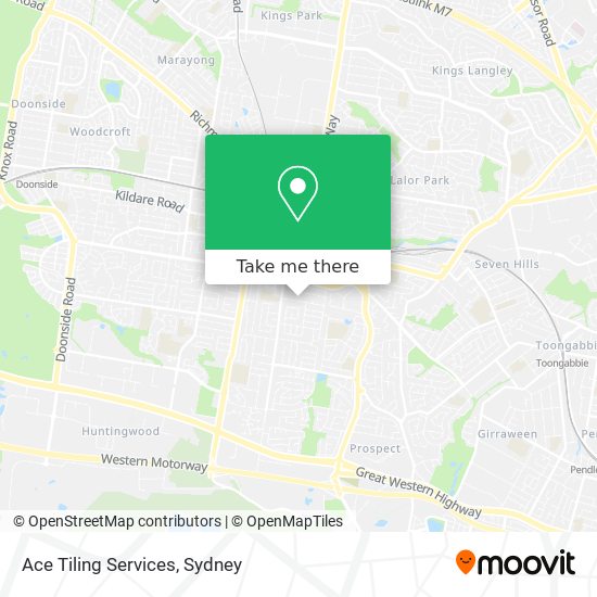 Ace Tiling Services map