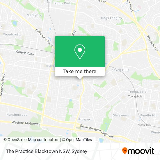 The Practice Blacktown NSW map