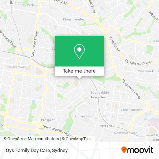 Oys Family Day Care map