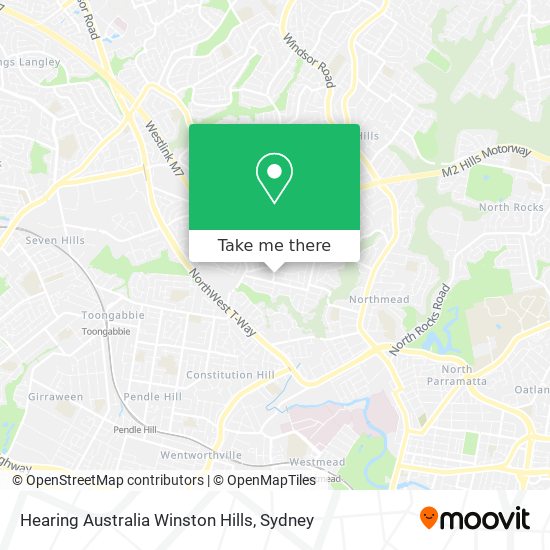 Hearing Australia Winston Hills map