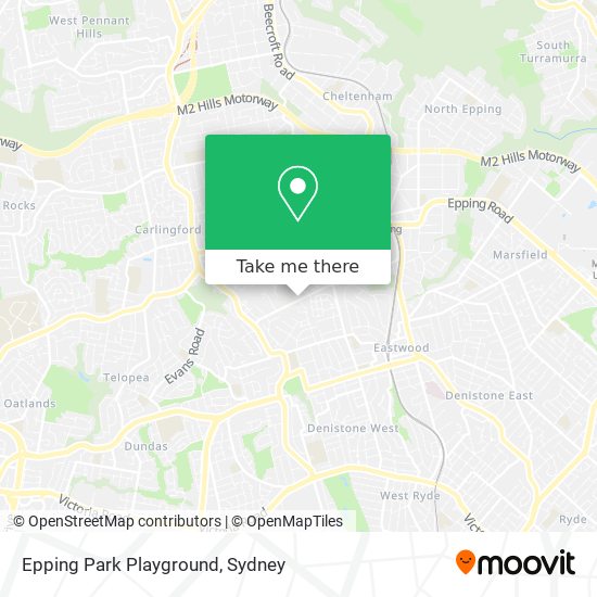 Mapa Epping Park Playground
