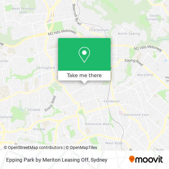 Mapa Epping Park by Meriton Leasing Off