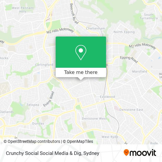 Crunchy Social Social Media & Dig map